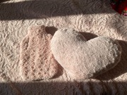 Różowy Koc Poduszka Serce Termofor