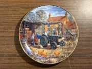 Talerz ozdobny porcelanowy wieś