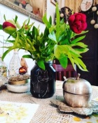 Sloik do przechowywania , hand made-czarny kot