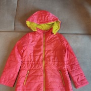 Kurtka dziecięca różowo limonkowa rozm. 128