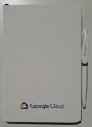 Oryginalny zeszyt i długopis Google Cloud