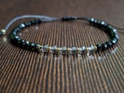 Bransoletka Spinel+Kwarc dymny