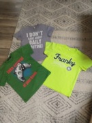Trzy t-shirty dla chłopca na 3-4 lata