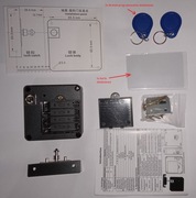 ZAMEK DO SZUFLADY SZAFKI ELEKTRONICZNY NA KARTE BRELOK PASTYLKI RFID UKRYTY