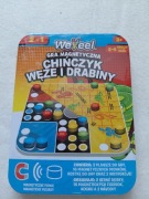 Magnetyczna gra 2w1 chińczyk i węże i drabiny