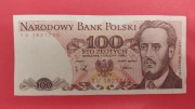 Banknot 100 złotych PRL 027 1988 seria SU