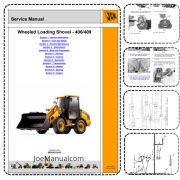 JCB 406 409 Wheeled Loading Shovel Service Manual Instrukcja naprawy