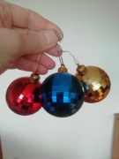 Bombki na choinkę "koła dyskotekowe"