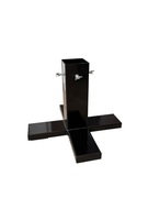 Stojak choinkowy czarny - stalowy i stabilny