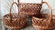 Koszyki wiklinowe.Na święconkęi nie tylko.