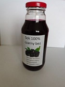 Sok 100% z owoców czarnego bzu tłoczony na zimno 10szt