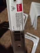 Wspornik metalowy pod półkę, kątowy FORM