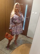 Sukienka Sinsay- wrzosowa hiszpanka, rozm.XL,stan doskonały 