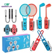 Zestaw akcesoriów sportowych 10w1 do Nintendo Switch OLED kije golfowe