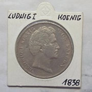 Stara Moneta Niemcy Bawaria Talar Ludwik I 1838 r.