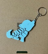 Breloczek Pies Flexible Niebieski