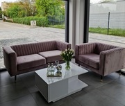 Wyprzedaż salonu beauty - PROMOCJA! Sofa dwuosobowa Slender + Fotel