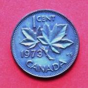 1  Cent  1973  r  -     Kanada    Liść klonu