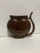 kubek KLODAWA ZDROJ pijak pijałka rączka - słomka , stara polska ceramika