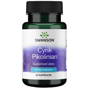 Cynk Pikolinian 22mg 60 kaps Swanson