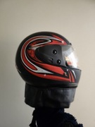 Czarny kask motocyklowy  rozmiar L 59-61cm 