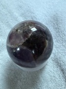 Kula ametyst naturalny 342 g ~7 cm chevron duża