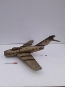 PRL - drewniany model samolotu MIG 15. 