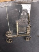 Stara, metalowa ramka do zdjęć, PRL