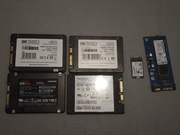 Dyski SSD zestaw 6 sztuk + 1 Adata Samsung Goodram  SanDisk  240 / 250 Gb