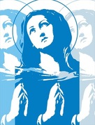 PLAKAT CHRZEŚCIJAŃSKI MARYJA 30X40 CM