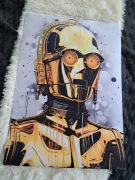 Nowy plakat na płótnie 40x60cm z filmu Gwiezdne Wojny Star Wars 