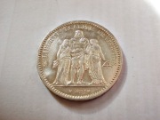 FRANCJA - 5 Franków 1872 A, piękna !