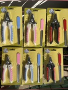 Zestaw Obcinacz do paznokci + Pilnik dla Psa i Kota (S i L) - Mix Kolorów