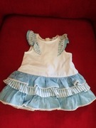 Sukienka 5 10 15 rozm 62 falbanki