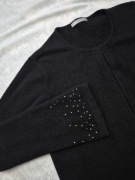 Ładny wełniany sweter Marks& Spencer M/L wełna, angora