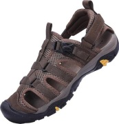 MggMokay Sportowe Sandały Męskie Trekkingowe Brązowe Skórzane 42