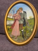 Akwarela w drewnianej ramie