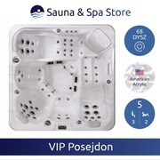 Nowa luksusowa wanna z hydromasażem, jacuzzi SPA