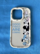Etui iPhone 14 Pro Disney – Mickey & Friends, kremowe, nowe