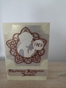 Kartka Pierwsza Komunia Święta ręcznie robiona 