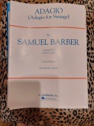 Nuty orkiestra dęta Adagio for strings Barber