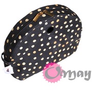 Czarny organizer do Obag MOON LIGHT plamki Złoto 2 kieszenie wkład OMAY