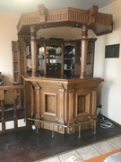 Bar barek dębowy narożny w bardzo dobrym stanie