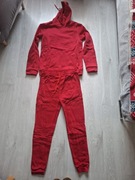 Czerwony dres ocieplany L