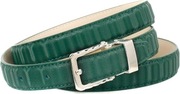 Pasek skórzany Anthoni Crown premium zielony skóra naturalna damski 110