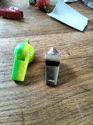 Stare gwizdki lata 90 plastikowy metalowy