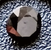 0.091 CT KAMIEŃ naturalny Black SZLIF brylantu-diamentu 