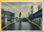 Malbork-Marienburg. Widok na mosty . Opis 1942  rok . Ciekawa.