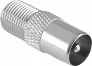 Przejściówka  wtyk antenowy - gniazdo F (100szt.)