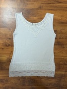 Koszulka nocna piżama piżamka wiskozowa halka biała z wiskozy Cha Cha XL 42